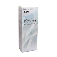 Крем краска светло серая для волос - A21 (Berina) - 60гр. 