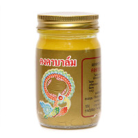 Желтый золотой тайский бальзам Конга с имбирем (Kongka herb) - 100гр. Желтый золотой тайский бальзам Конга с имбирем (Kongka herb) - 100гр.