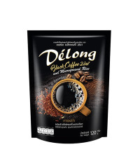 Черный кофе 2в1 с микро-гранулами риса (Delong) - 120 гр.