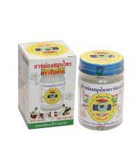 Натуральный мягкий белый бальзам Chantra (Thai Herbal Hong Thai) - 50гр.