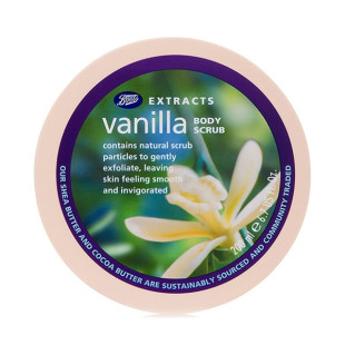 Ванильный скраб для тела с натуральными экстрактами (Boots) - 200 гр.