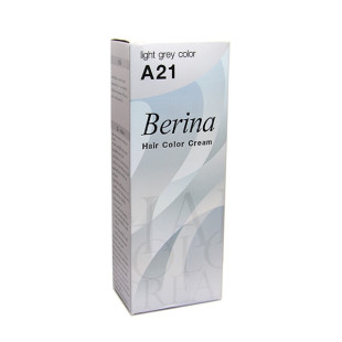 Крем краска светло серая для волос - A21 (Berina) - 60гр. 