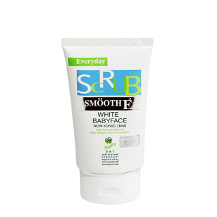 Скраб для лица BABYFACE WHITE отбеливающий 5в1 (Smooth E) - 35мл.